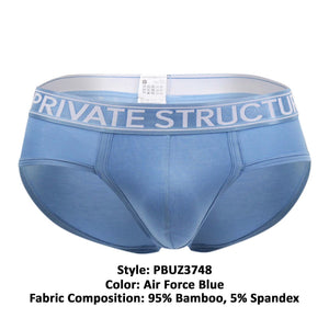 Private Structure Underwear Platinum Bamboo Contour Briefs available at www.MensUnderwear.io - 7
