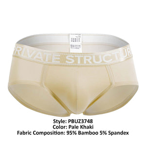 Private Structure Underwear Platinum Bamboo Contour Briefs available at www.MensUnderwear.io - 14