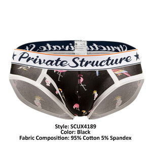 Private Structure Underwear Bird Classic Mini Briefs available at www.MensUnderwear.io - 18
