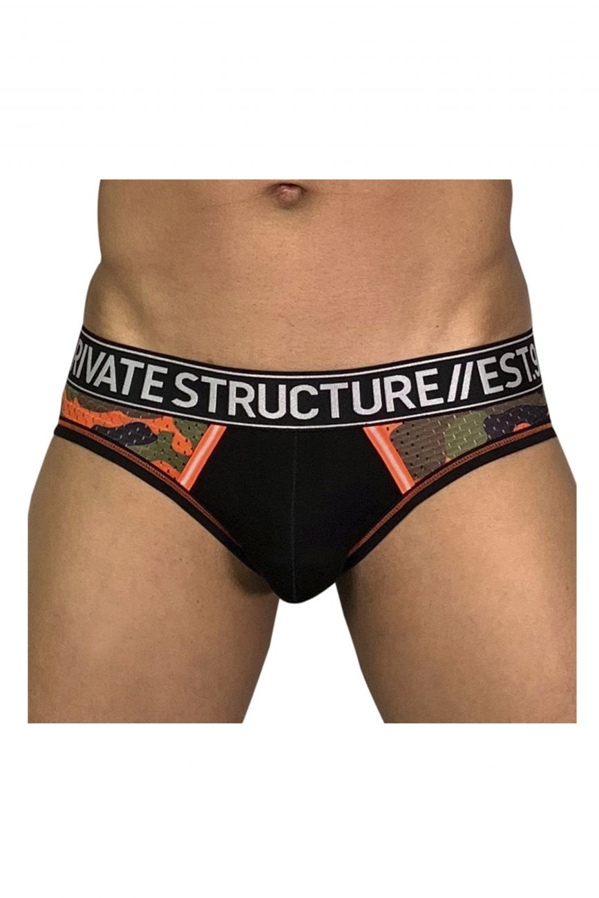 Men's brief underwear - Private Structure Underwear Soho Military Briefs available at MensUnderwear.io - Image 1