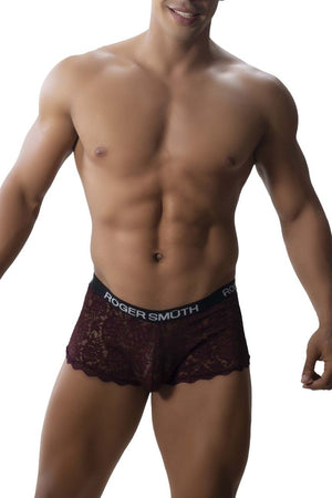 Roger Smuth Underwear RS035 Transparent Lace Trunks available at www.MensUnderwear.io - 6