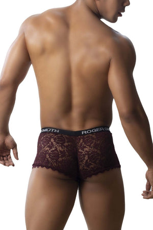 Roger Smuth Underwear RS035 Transparent Lace Trunks available at www.MensUnderwear.io - 7
