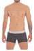 Male underwear model wearing Mundo Unico Rush Trunks available at MensUnderwear.io