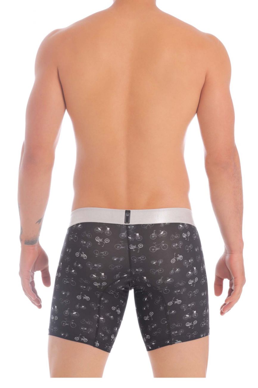 Male underwear model wearing Mundo Unico Velocipede Boxer Briefs available at MensUnderwear.io