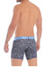 Male underwear model wearing Mundo Unico Palm Tree Boxer Briefs available at MensUnderwear.io