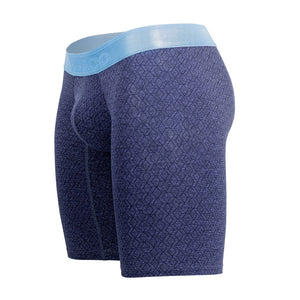 Male underwear model wearing Mundo Unico Pocima Long Boxer Briefs available at MensUnderwear.io