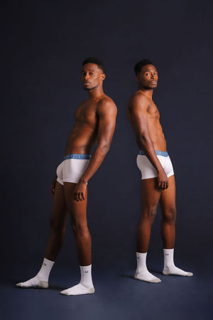 Male underwear model wearing Mundo Unico Enchanted Trunks available at MensUnderwear.io
