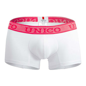 Male underwear model wearing Mundo Unico Illusion Trunks available at MensUnderwear.io