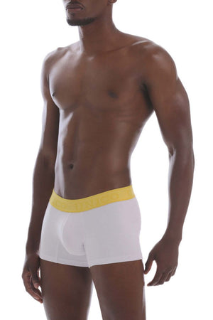 Male underwear model wearing Mundo Unico Joyful Trunks available at MensUnderwear.io
