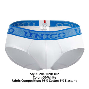 Male underwear model wearing Mundo Unico Enchanted Briefs available at MensUnderwear.io