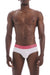 Male underwear model wearing Mundo Unico Illusion Briefs available at MensUnderwear.io