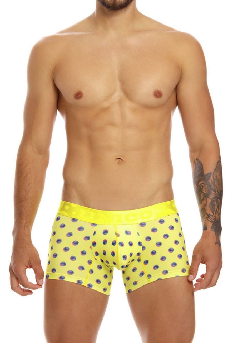 Male underwear model wearing Mundo Unico Unwind Trunks available at MensUnderwear.io