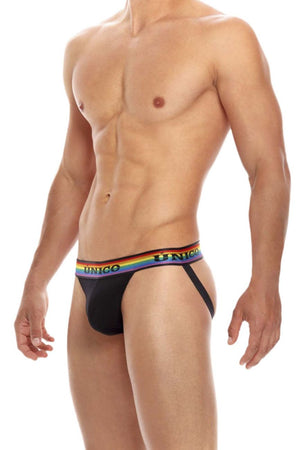 Male underwear model wearing Mundo Unico Love Wins Jockstrap available at MensUnderwear.io