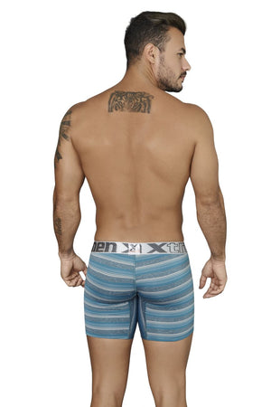 Xtremen Underwear Stripes Microfiber Boxer Briefs