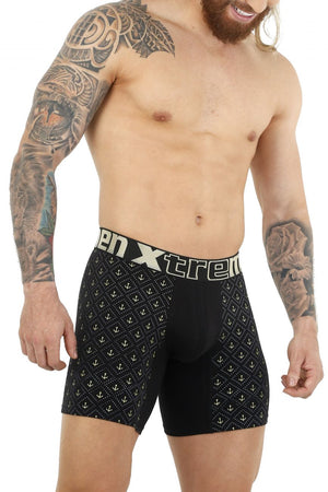 Men's boxer briefs - Xtremen Underwear 51461 Cotton Boxer Briefs available at MensUnderwear.io - Image 3