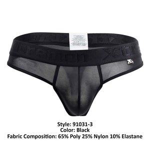 Men's thongs - Xtremen Underwear 91031-3 3PK Piping Male Thongs available at MensUnderwear.io - Image 14