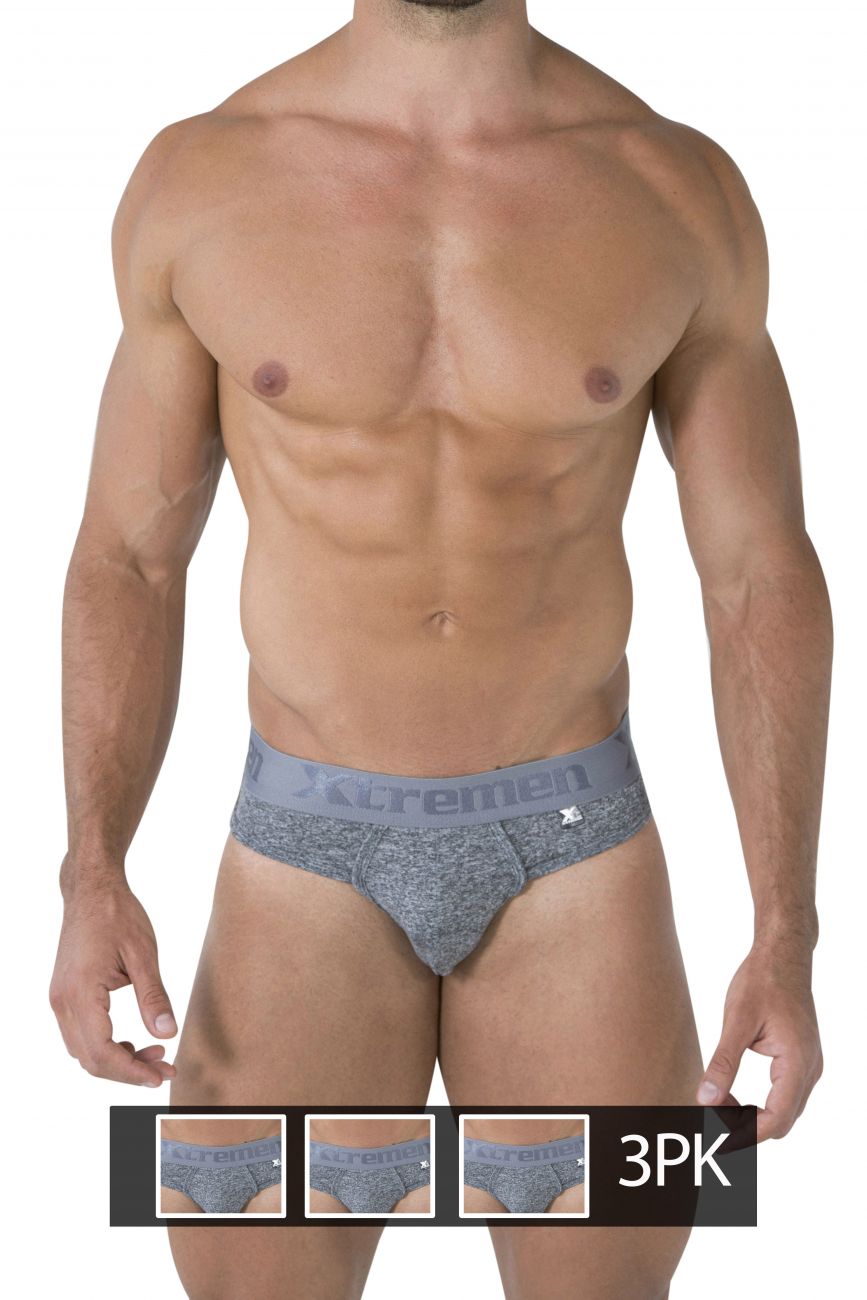 Men's thongs - Xtremen Underwear 91031-3 3PK Piping Male Thongs available at MensUnderwear.io - Image 1