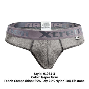 Men's thongs - Xtremen Underwear 91031-3 3PK Piping Male Thongs available at MensUnderwear.io - Image 7