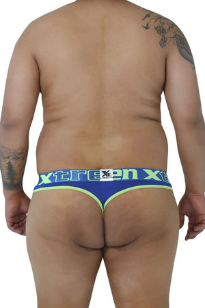 Men's thongs - Xtremen 91031X Piping Plus Size Male Thongs available at MensUnderwear.io - Image 23