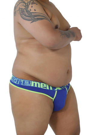 Men's thongs - Xtremen 91031X Piping Plus Size Male Thongs available at MensUnderwear.io - Image 24
