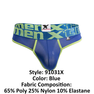 Men's thongs - Xtremen 91031X Piping Plus Size Male Thongs available at MensUnderwear.io - Image 28