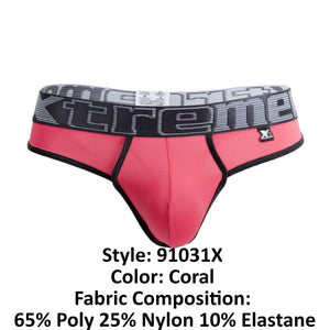 Men's thongs - Xtremen 91031X Piping Plus Size Male Thongs available at MensUnderwear.io - Image 21