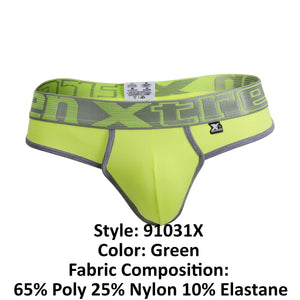 Men's thongs - Xtremen 91031X Piping Plus Size Male Thongs available at MensUnderwear.io - Image 7