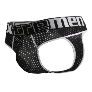 Men's thongs - Xtremen 91036X Mesh Male Thongs - Plus Size available at MensUnderwear.io - Image 19