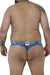 Men's thongs - Xtremen 91036X Mesh Male Thongs - Plus Size available at MensUnderwear.io - Image 1