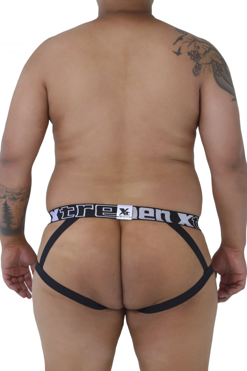 Jockstrap underwear - Xtremen 91054X Double Strap Jockstrap - Plus Size available at MensUnderwear.io - Image 2
