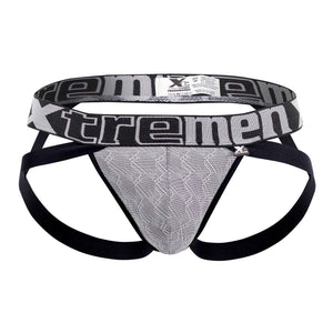 Xtremen Underwear Microfiber Jacquard Jockstrap available at www.MensUnderwear.io - 16