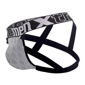 Xtremen Underwear Microfiber Jacquard Jockstrap available at www.MensUnderwear.io - 17