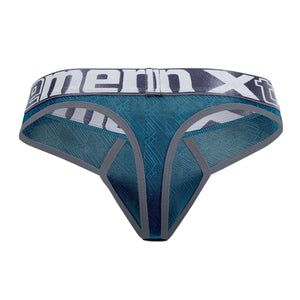 Xtremen Underwear Microfiber Jacquard Men's Thongs available at www.MensUnderwear.io - 12