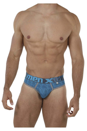 Xtremen Underwear Microfiber Jacquard Men's Thongs available at www.MensUnderwear.io - 13
