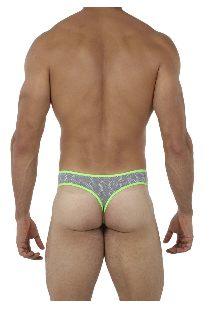 Xtremen Underwear Microfiber Jacquard Men's Thongs available at www.MensUnderwear.io - 1