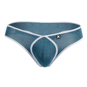 Xtremen Underwear Microfiber Jacquard Men's Thongs available at www.MensUnderwear.io - 10