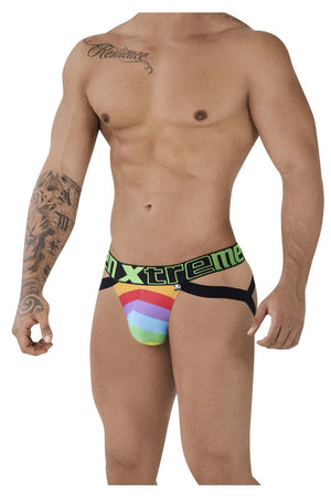 Xtremen Underwear Microfiber Pride Jockstrap available at www.MensUnderwear.io - 15
