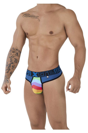Xtremen Underwear Microfiber Pride Men's Thongs available at www.MensUnderwear.io - 15