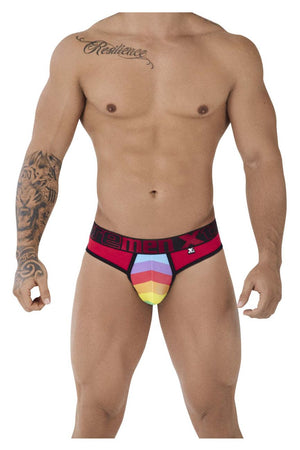 Xtremen Underwear Microfiber Pride Men's Thongs available at www.MensUnderwear.io - 7