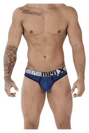 Xtremen Underwear Microfiber Jacquard Men's Thongs available at www.MensUnderwear.io - 7