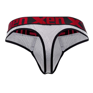 Xtremen Underwear Microfiber Jacquard Men's Thongs available at www.MensUnderwear.io - 6