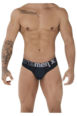 Xtremen Underwear Microfiber Jacquard Men's Thongs available at www.MensUnderwear.io - 13