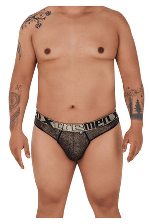 Xtremen Underwear Frice Microfiber Plus Size Men's Thongs available at www.MensUnderwear.io - 11