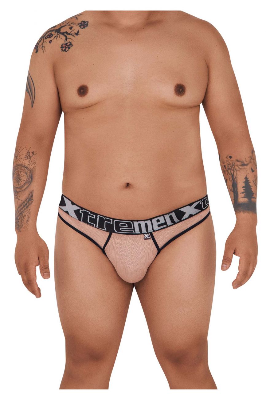 Xtremen Underwear Frice Microfiber Plus Size Men's Thongs available at www.MensUnderwear.io - 2