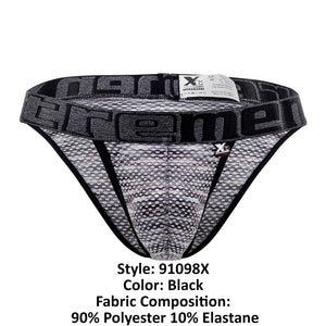 Xtremen Underwear Microfiber Mesh Plus Size Men's Bikini available at www.MensUnderwear.io - 14