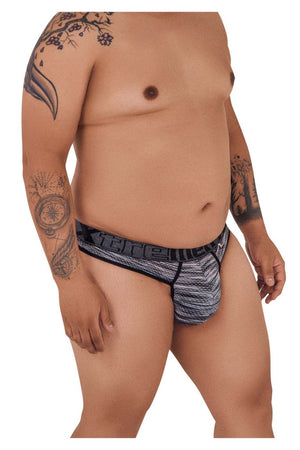 Xtremen Underwear Microfiber Mesh Plus Size Men's Thongs available at www.MensUnderwear.io - 3