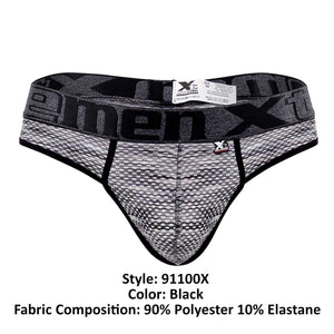 Xtremen Underwear Microfiber Mesh Plus Size Men's Thongs available at www.MensUnderwear.io - 7