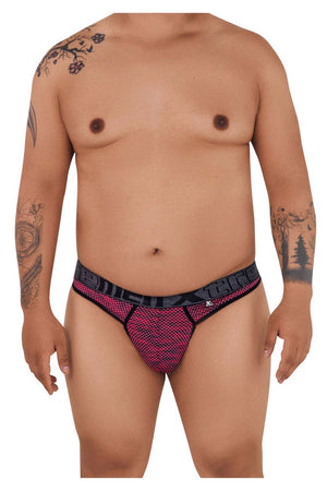 Xtremen Underwear Microfiber Mesh Plus Size Men's Thongs available at www.MensUnderwear.io - 15