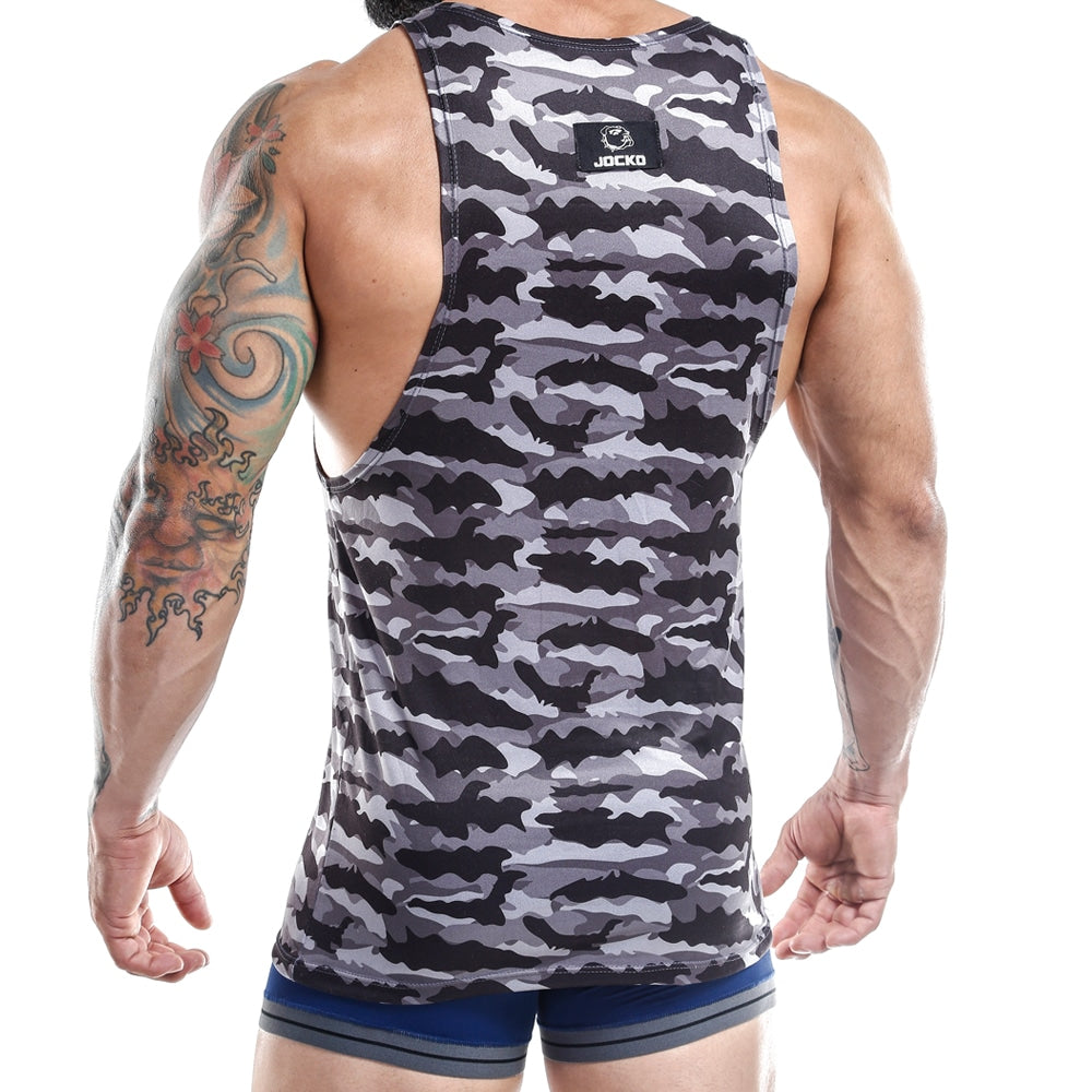 Men's tank tops - Jocko Tank Grey available at MensUnderwear.io - Image 1