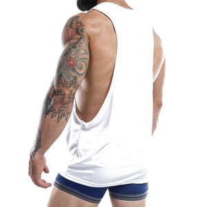Men's tank tops - Jocko Tank White available at MensUnderwear.io - Image 2